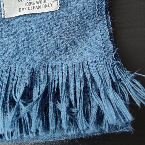 Vintage | 100% wool | blue 🔵 Men's scarf 🧣 - Picture 3 of 7